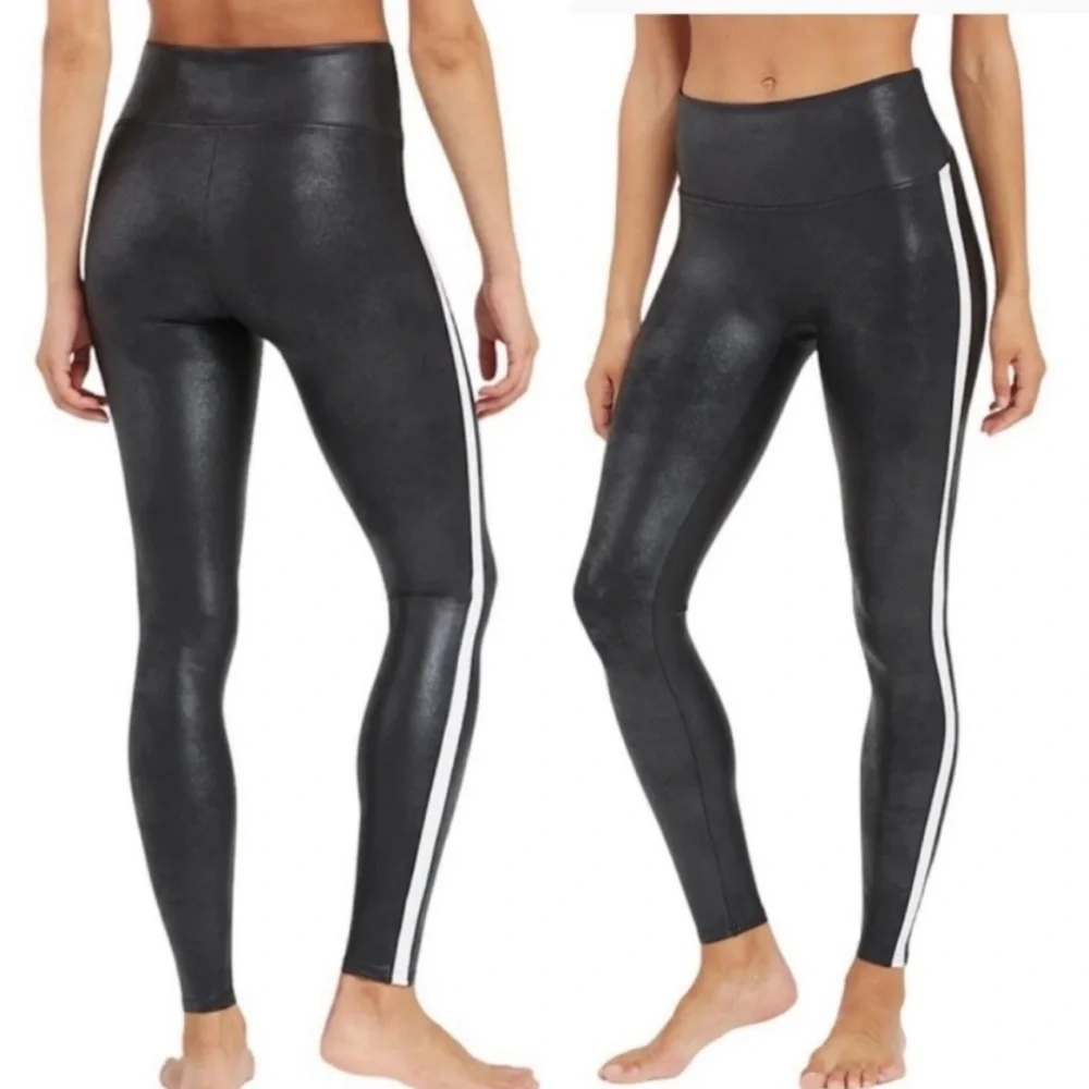 Spanx faux leather tummy control leggings - Picture 2 of 6